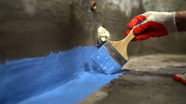 Commercial Waterproofing project at a Columbiana, AL business property by SJ Waterproofing Pros
